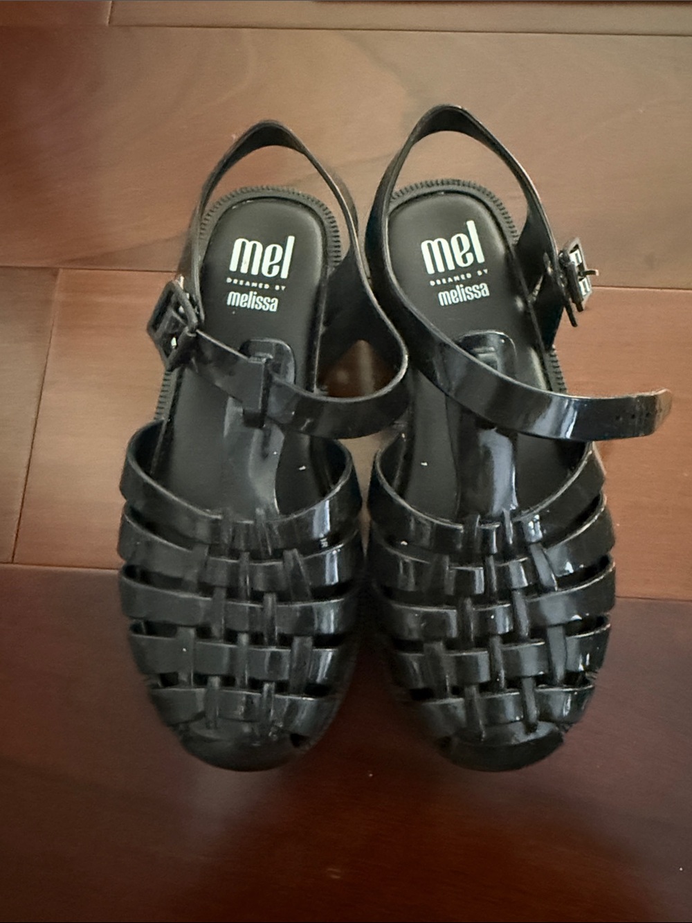 Melissa Black Jelly Sandal - Little Girl size 2